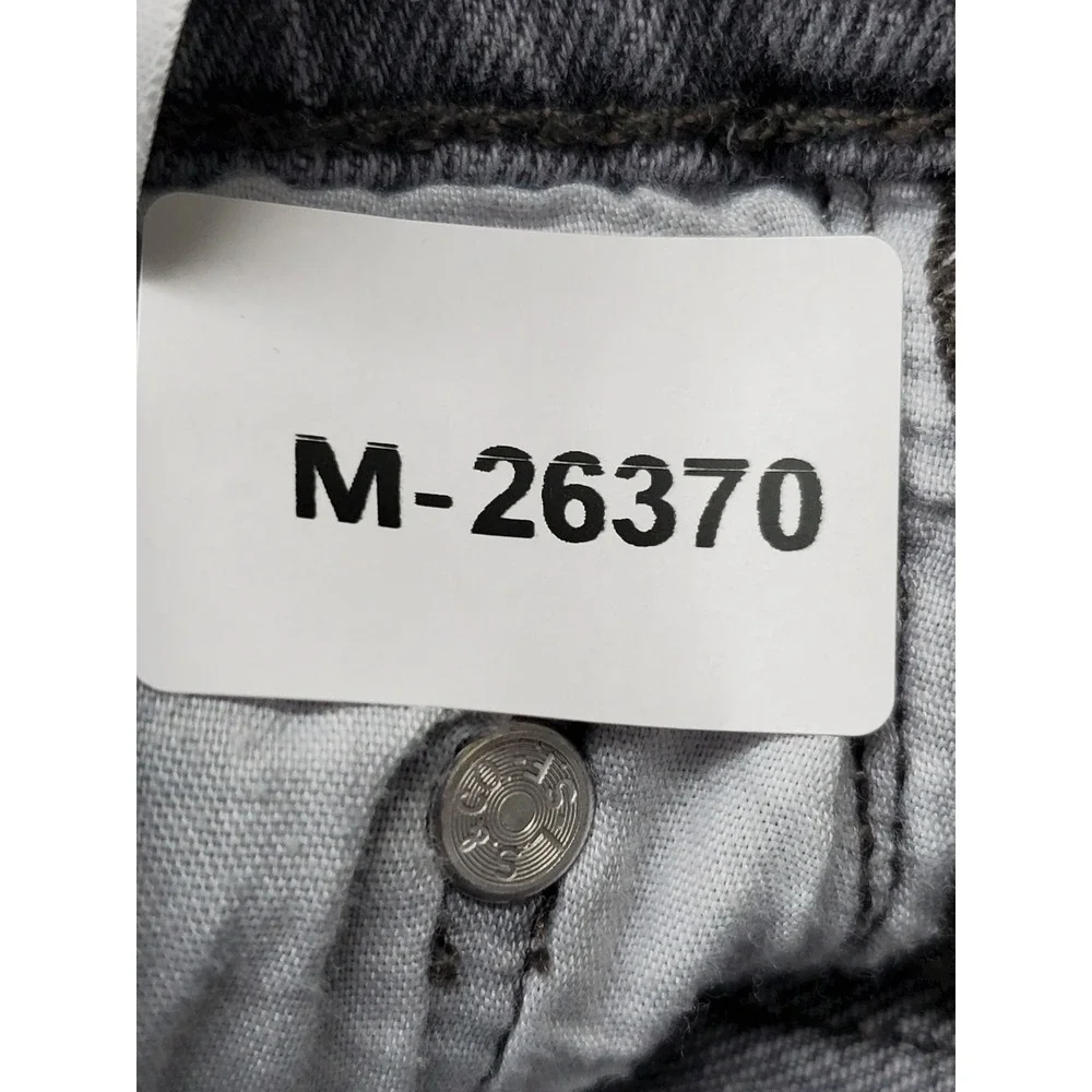 Levi's 501 Women Shorts W28 Gray Denim Jeans Grunge Button Logo
